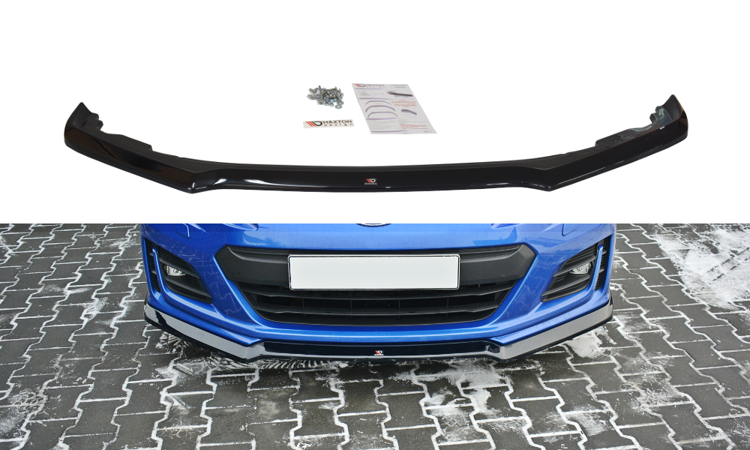 Image of Front Splitter V.2 Subaru Brz Facelift - Gloss Black