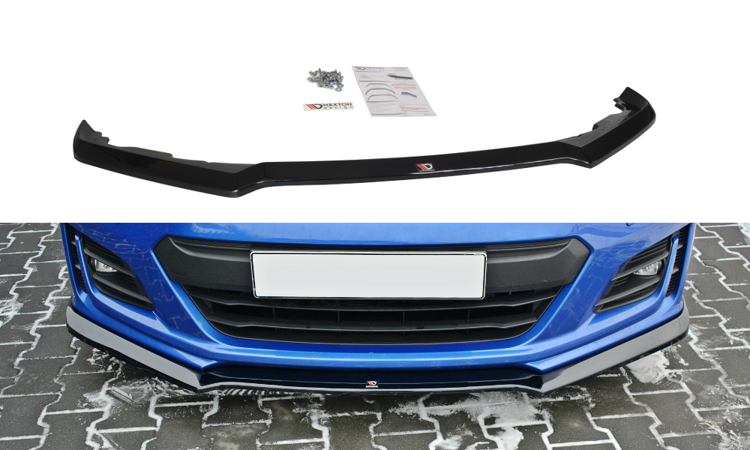 Image of Front Splitter V.3 Subaru Brz Facelift - Gloss Black