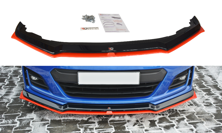 Image of Front Splitter V.5 Subaru Brz Facelift - Gloss Black