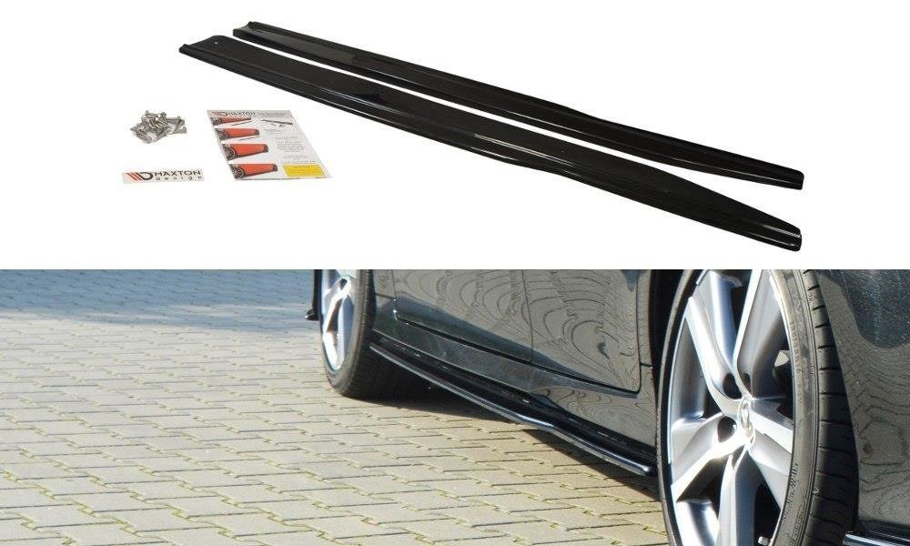 Image of Side Skirts Diffusers Lexus GS MK4 Facelift - Gloss Black