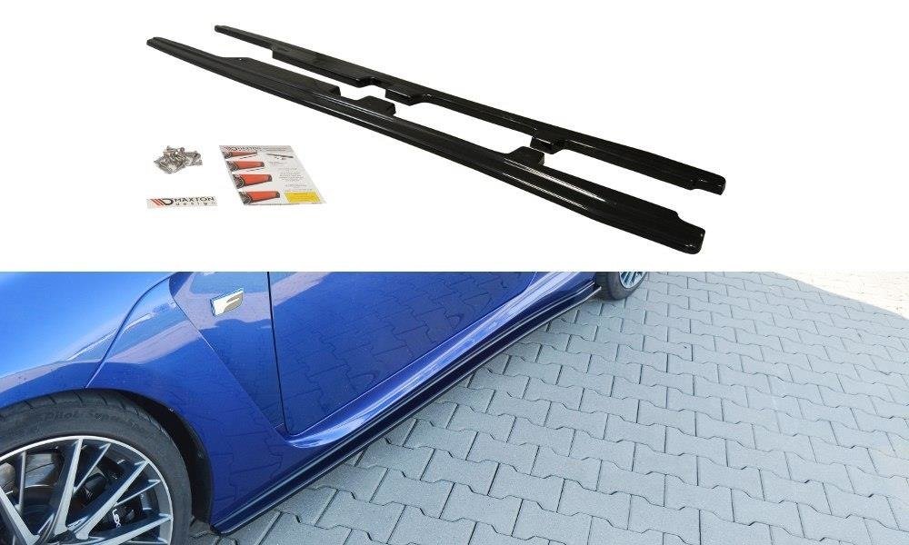 Image of Side Skirts Diffusers Lexus RC F - Gloss Black
