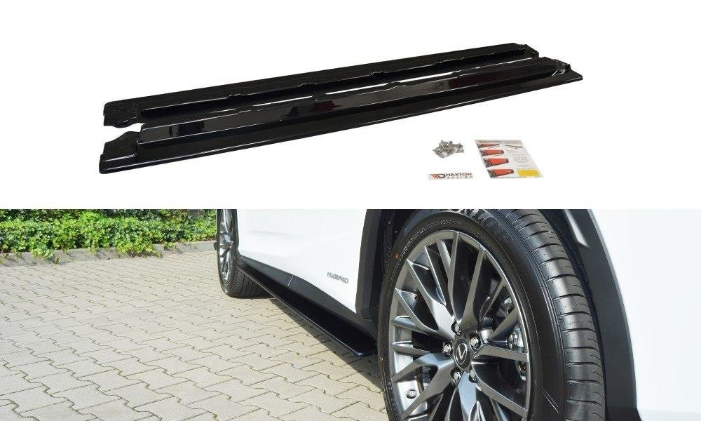 Image of Side Skirts Diffusers Lexus Rx MK4 - Gloss Black