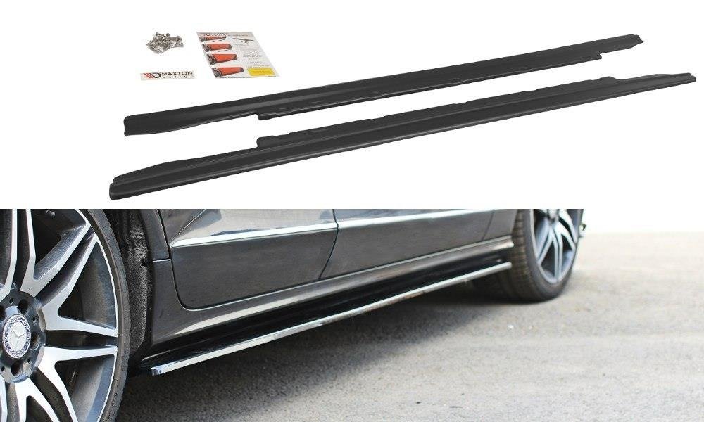 Image of Side Skirts Diffusers Mercedes CLS C218 - Gloss Black