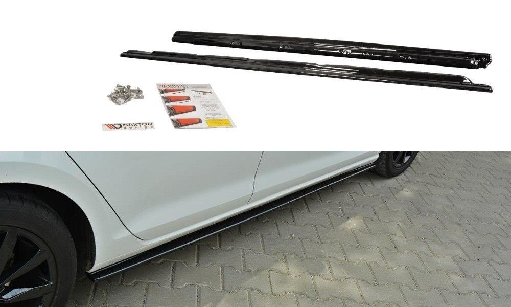 Image of Side Skirts Diffusers VW Golf MK7 Standard - Gloss Black