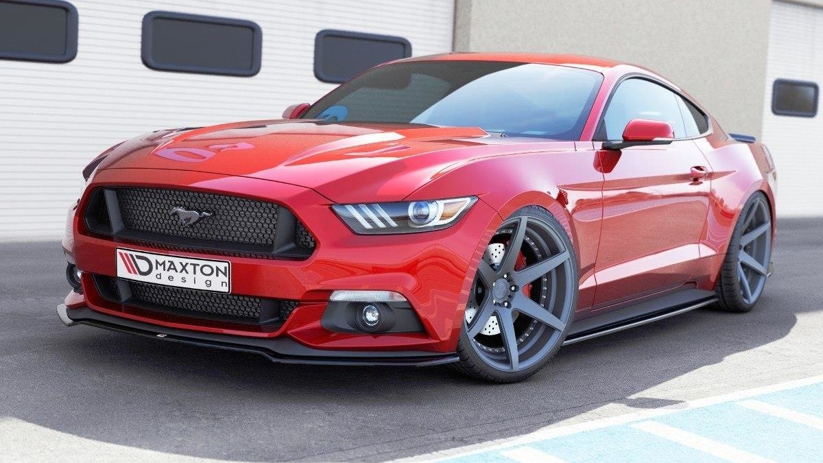 Image of Front Splitter Ford Mustang MK6 - Gloss Black