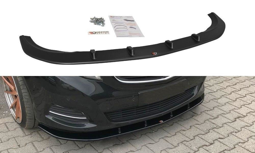 Image of Front Splitter V.2 Mercedes V-CLass W447 - Gloss Black