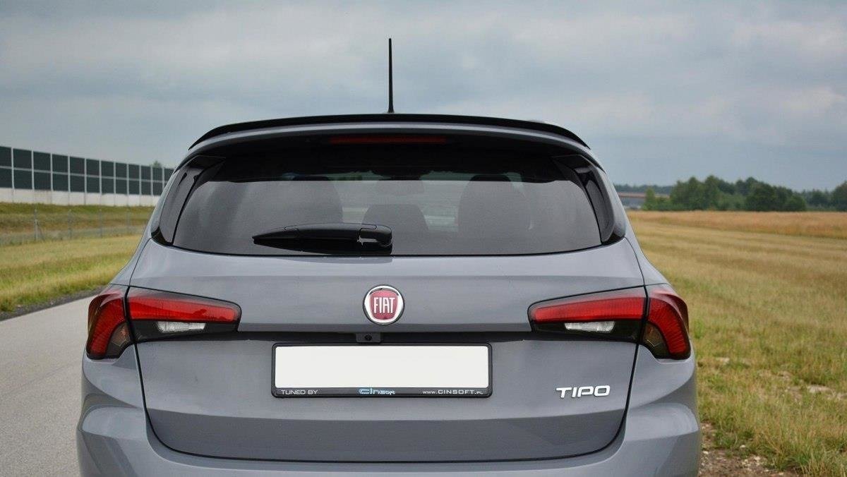 Image of Spoiler Extension Fiat Tipo S-Design - Gloss Black
