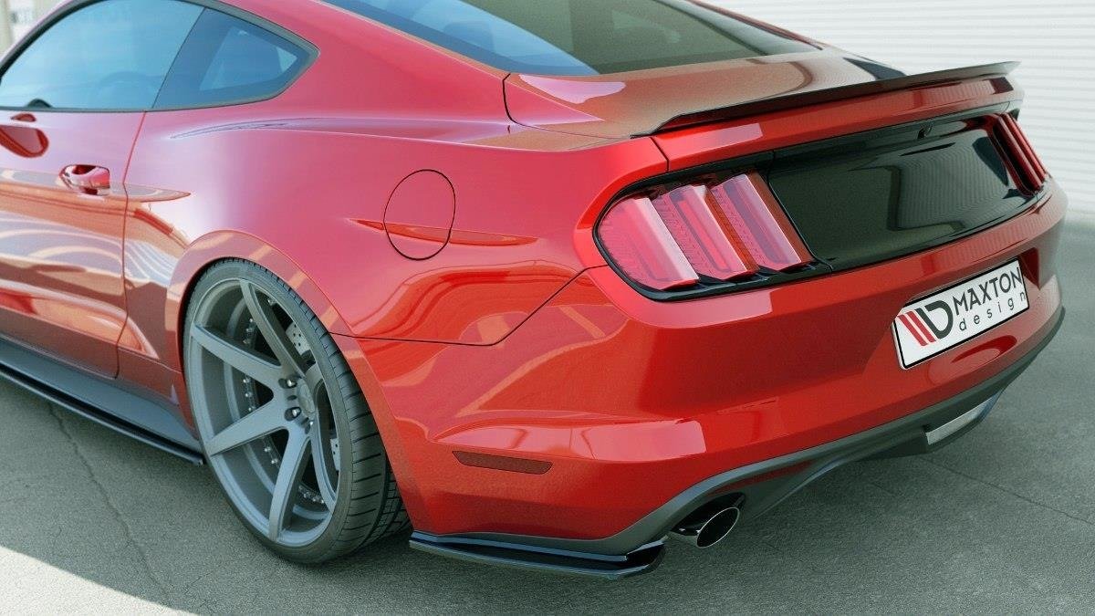 Image of Rear Side Splitters Ford Mustang MK6 - Gloss Black