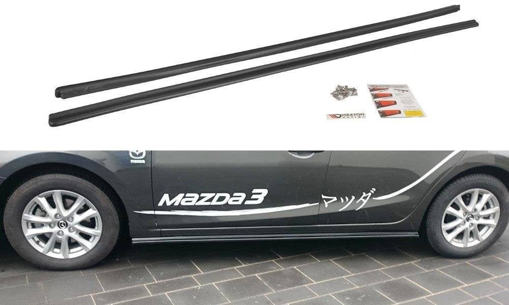 Image of Side Skirts Diffusers Mazda 3 BN (MK3) Facelift-GB