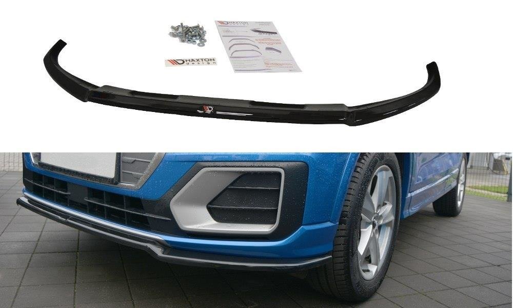Image of Front Splitter Audi Q2 MK.1 - Gloss Black