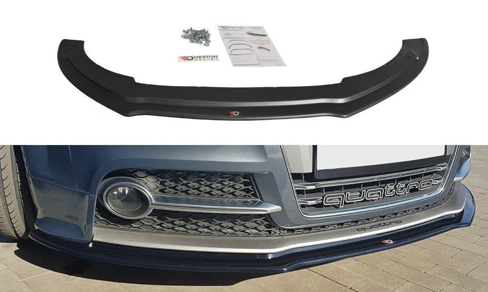 Image of Front Splitter V.1 Audi TT S MK2 (8J) - Gloss Black