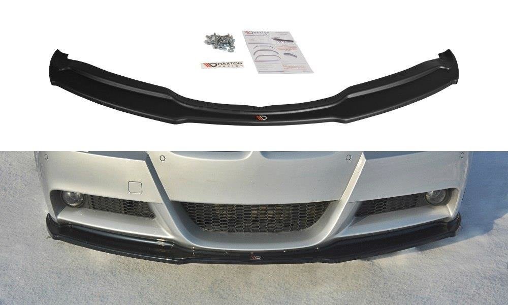 Front-Splitter-V.1-BMW-3-E90-Mpack---Gloss-Black
