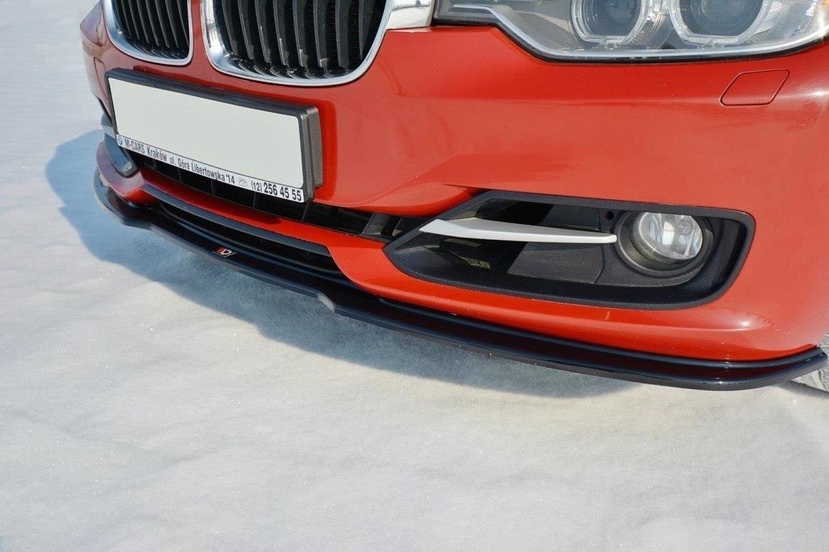 Image of Front Splitter V.1 BMW 3 F30 - Gloss Black