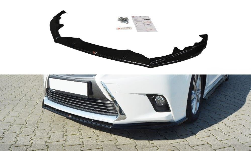 Image of Front Splitter V.1 Lexus Ct MK1 Facelift - Gloss Black