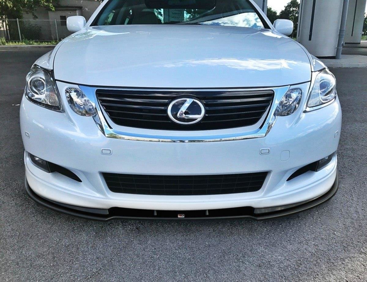 Image of Front Splitter V.1 Lexus GS 300 MK3 Facelift - Gloss Black