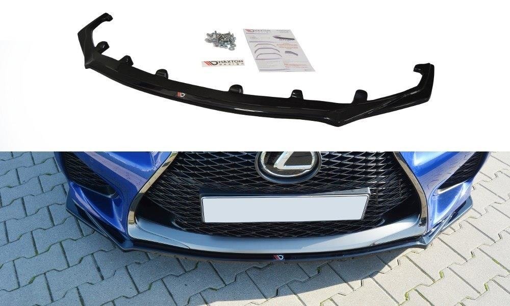 Image of Front Splitter V.1 Lexus RC F - Gloss Black