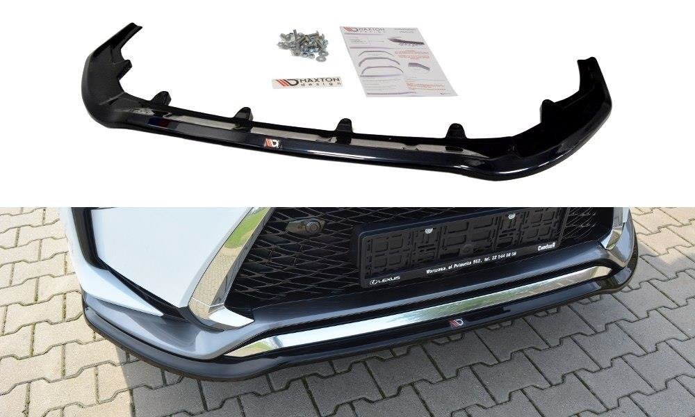 Image of Front Splitter V.1 Lexus Rx MK4 F-Sport - Gloss Black