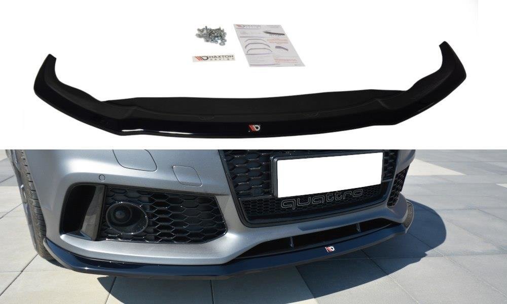 Image of Voorsplitter V.2 Audi RS7 Facelift - Glanzend Zwart