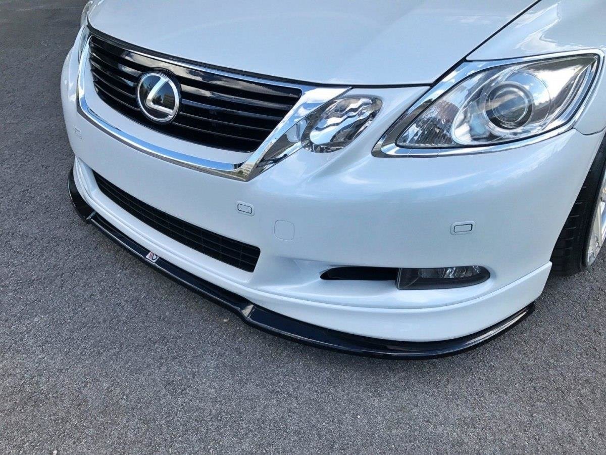 Image of Front Splitter V.2 Lexus GS 300 MK3 Facelift - Gloss Black