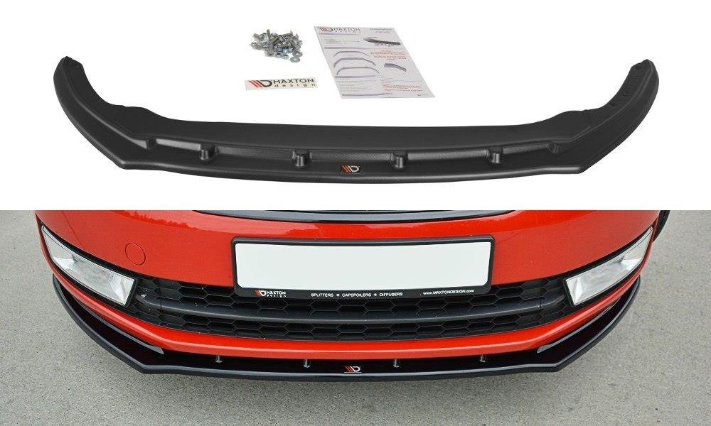 Image of Front Splitter V.2 Skoda Rapid - Gloss Black