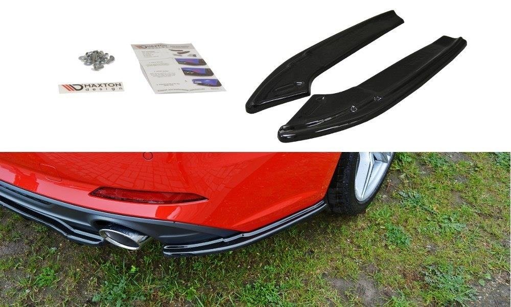 Image of Rear Side Splitters Audi A5 F5 S-Line - Gloss Black