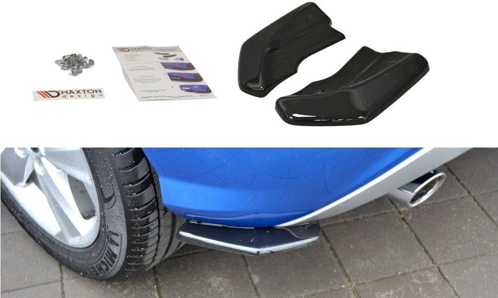 Image of Rear Side Splitters Audi Q2 MK.1 - Gloss Black