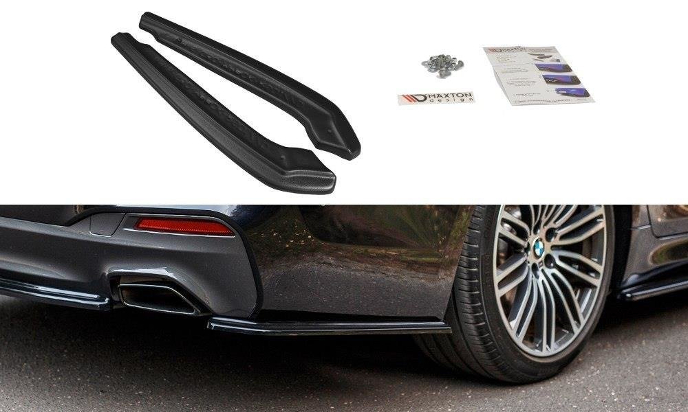 Image of Rear Side Splitters For BMW 5 G30/ G31 M-Pack - Gloss Black
