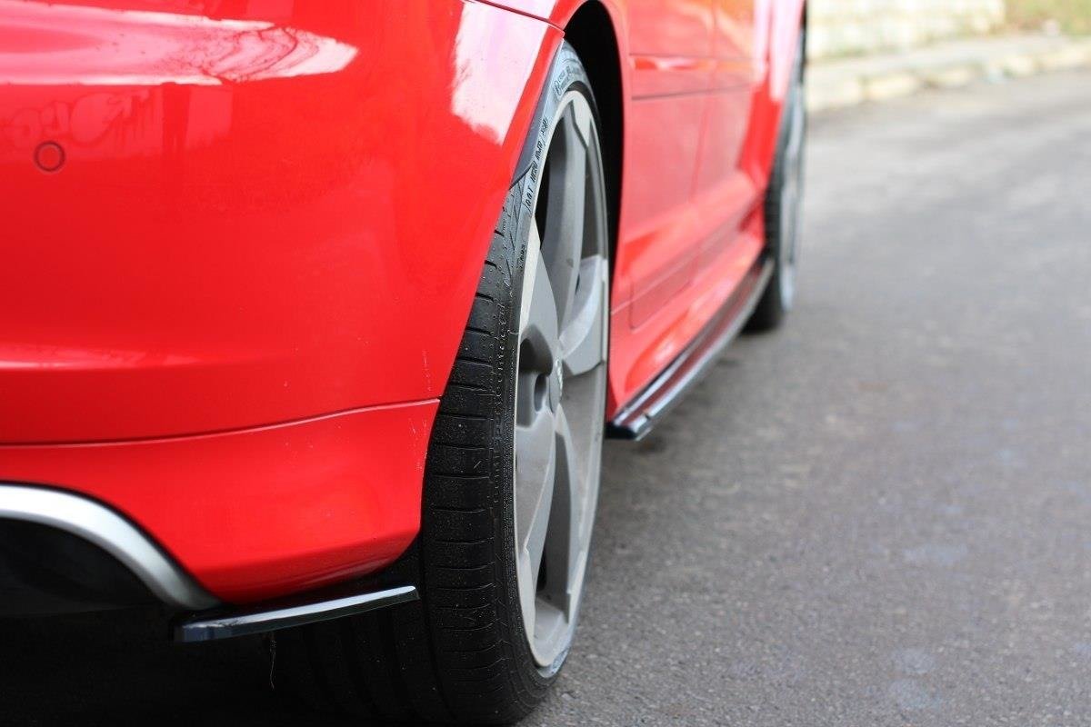 Image of Rear Side Splitters Audi RS3 8P - Gloss Black