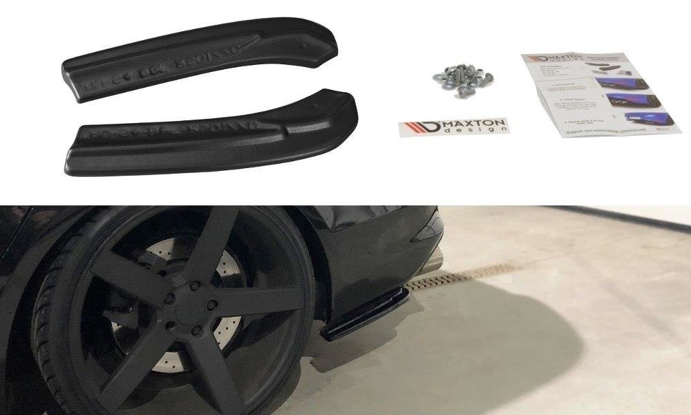 Image of Rear Side Splitters Audi S4 B8 FL - Gloss Black