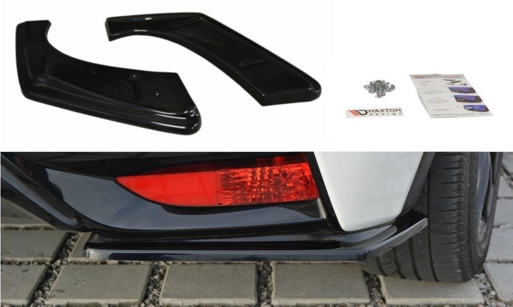 Image of Rear Side Splitters Honda Civic MK9 Facelift - Gloss Black