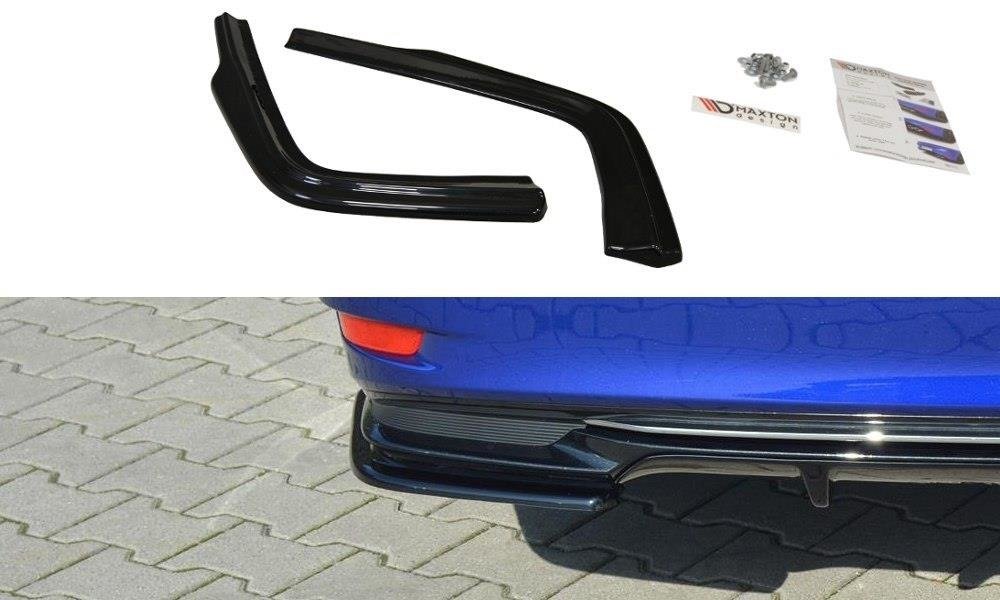 Image of Rear Side Splitters Lexus GS MK4 Facelift H - Gloss Black