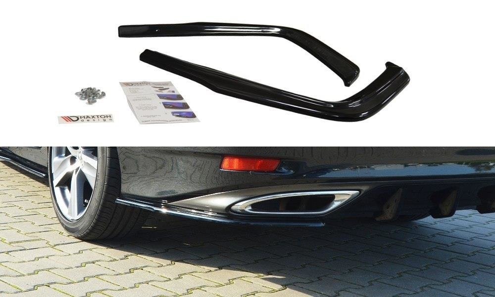 Image of Rear Side Splitters Lexus GS MK4 Facelift T - Gloss Black