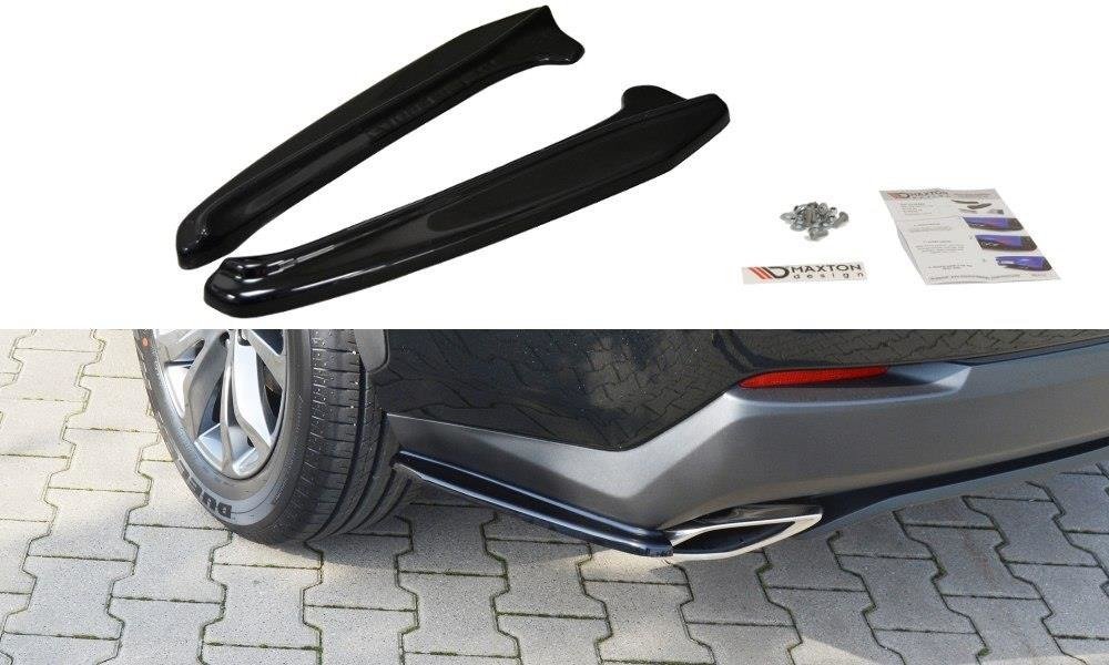 Image of Rear Side Splitters Lexus NX MK1 T - Gloss Black