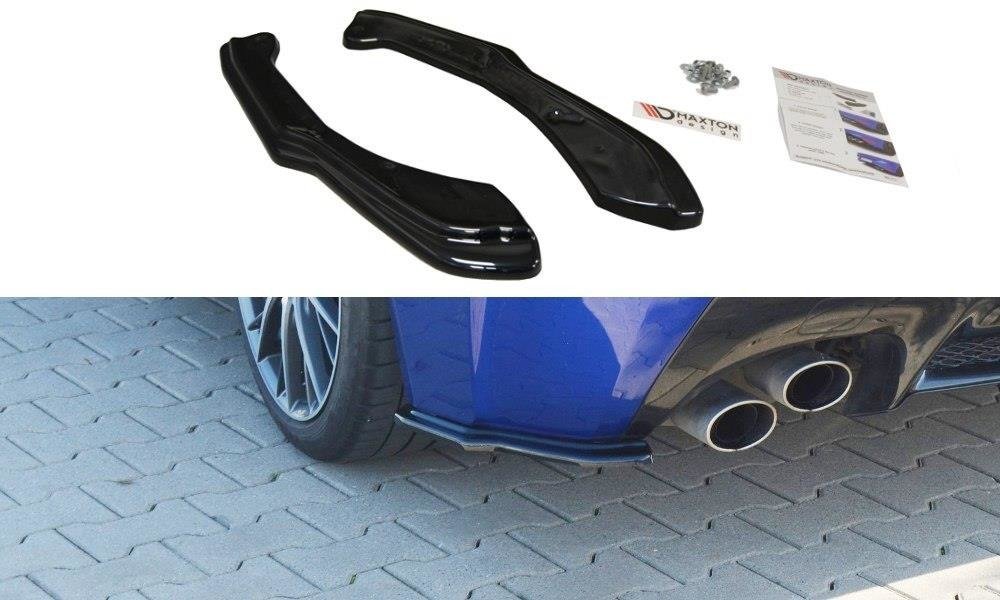 Image of Rear Side Splitters Lexus RC F - Gloss Black