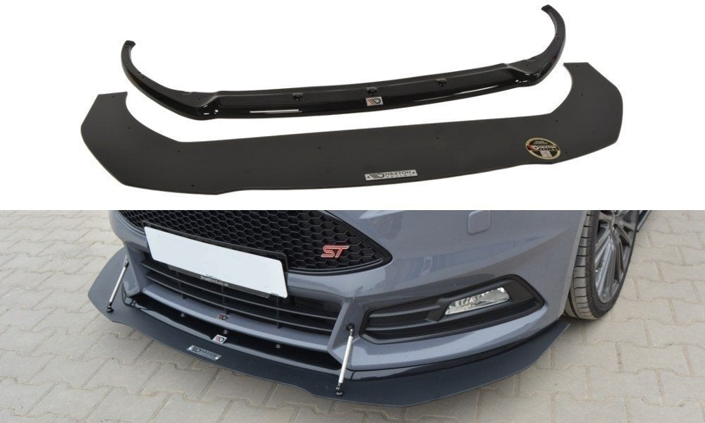 Image of Hybrid Front Splitter V.1 Ford Focus ST MK3 FL
