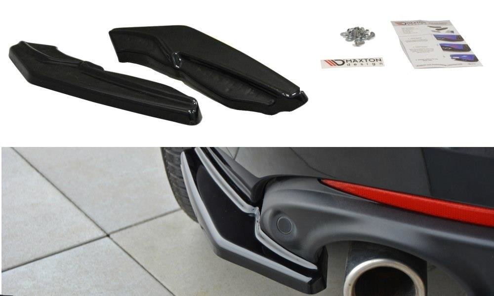 Image of Rear Side Splitters Renault Laguna MK 3 Coupe - Gloss Black