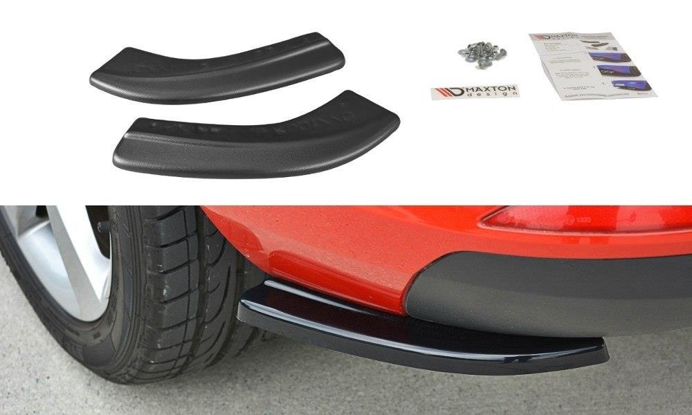 Image of Rear Side Splitters Skoda Rapid Spaceback - Gloss Black
