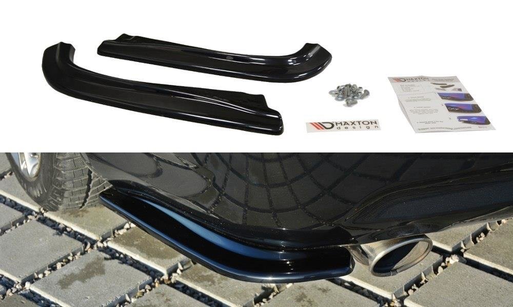 Image of Rear Side Splitters Infiniti G37 Sedan - Gloss Black