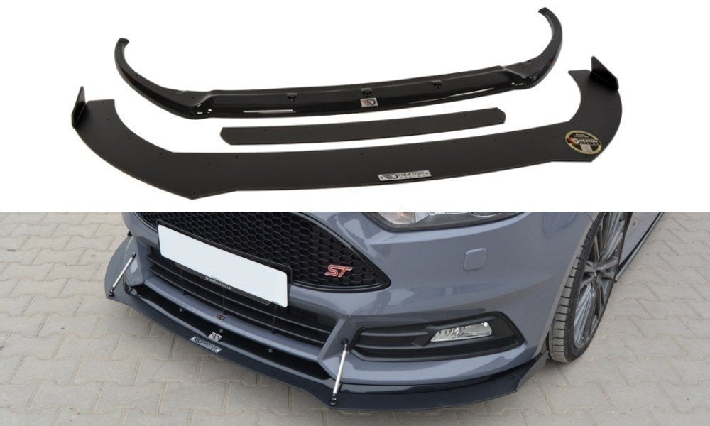 Image of Hybrid Front Splitter V.2 Ford Focus ST MK3 FL