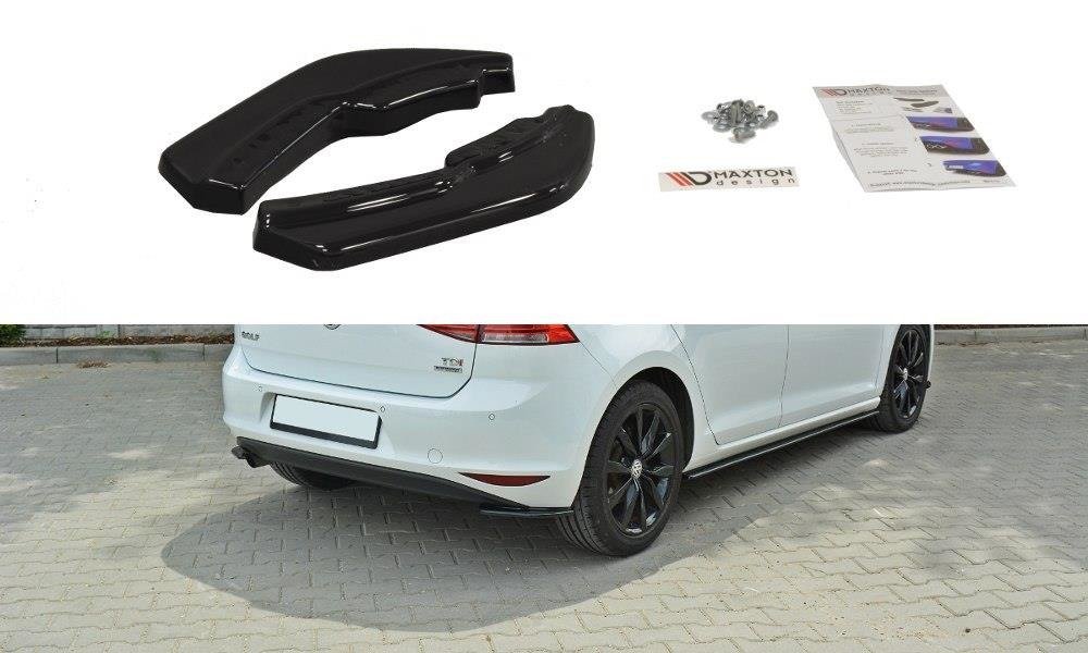 Image of Rear Side Splitters VW Golf MK7 Standard - Gloss Black