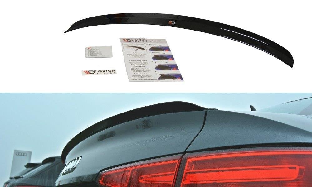 Image of Spoiler Cap Audi A4 S-Line B9 Sedan - Gloss Black