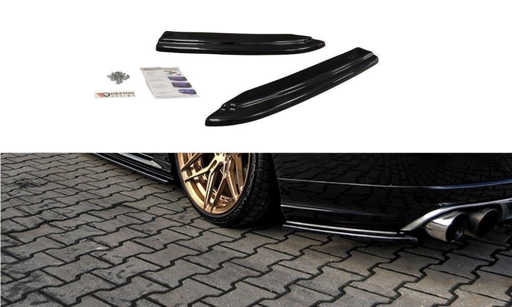 Image of Rear Side Splitters Audi S8 D4 FL - Gloss Black