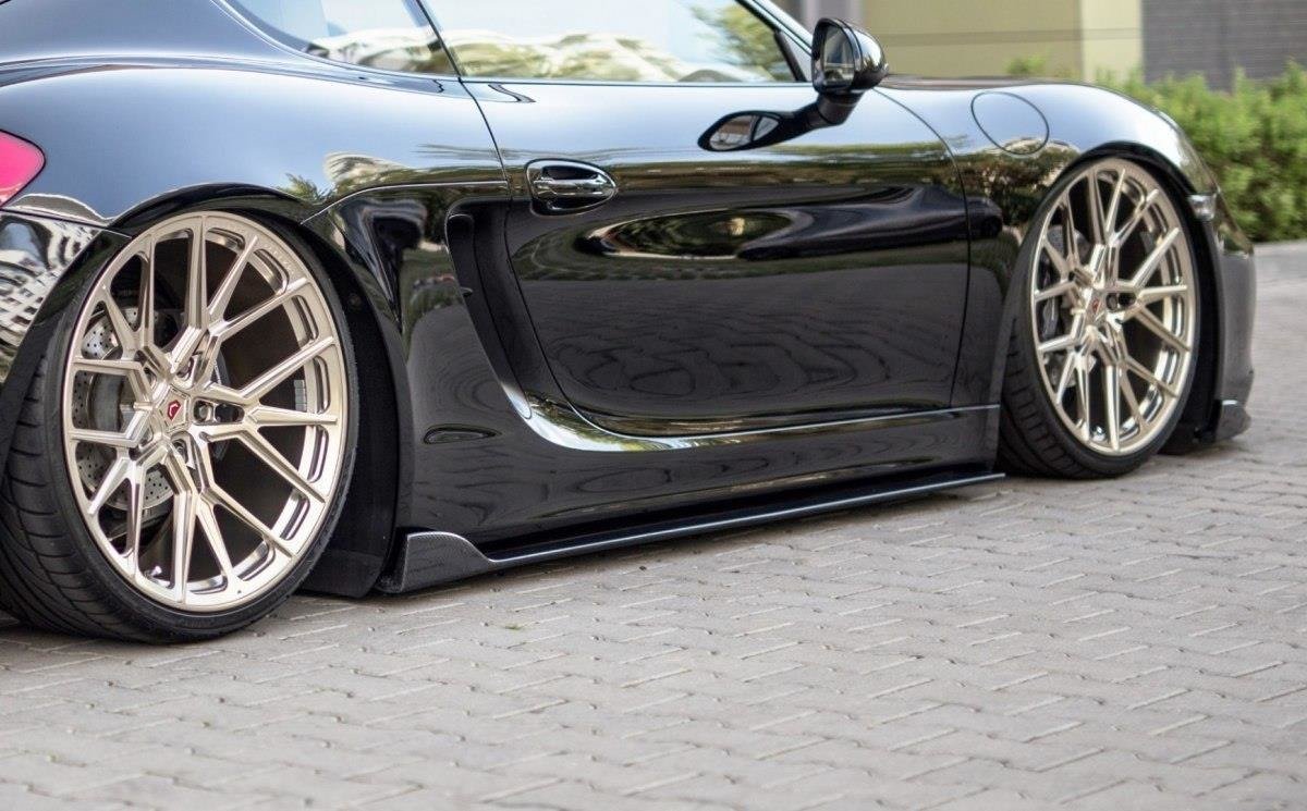 Image of Side Skirts Diffusers Porsche Cayman MK2 981C - Primed