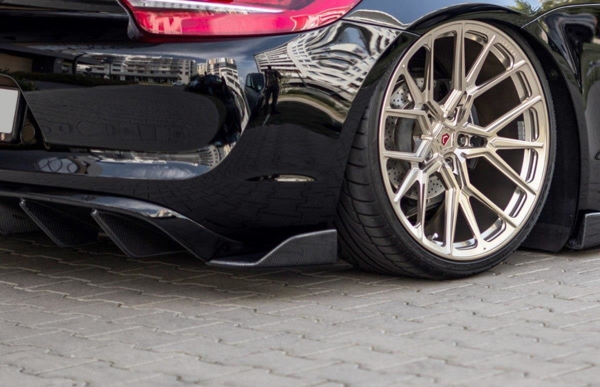 Image of Rear Side Splitters Porsche Cayman MK2 981C - Primed