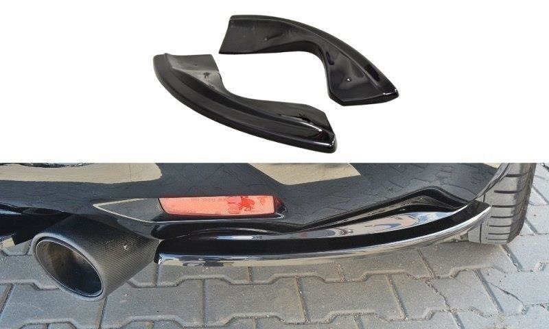 Image of Rear Side Splitters Infiniti Qx70 - Gloss Black