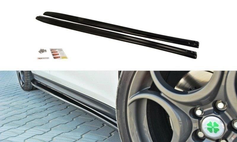Image of Side Skirts Diffusers Alfa Romeo Giulietta - Gloss Black
