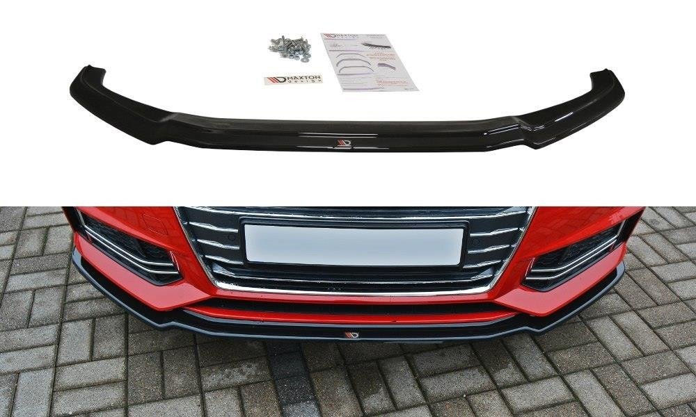 Image of Front Splitter V.1 Audi S4 / A4 S-Line B9 - Textured