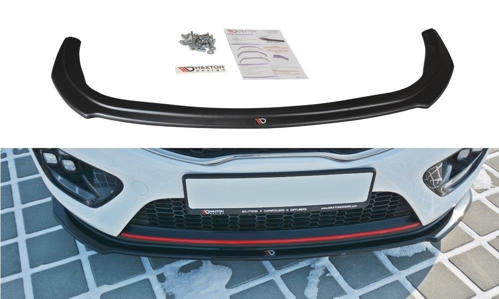 Image of Front Splitter V.1 Kia Cee'D / Pro Cee'D GT MK2 - Textured