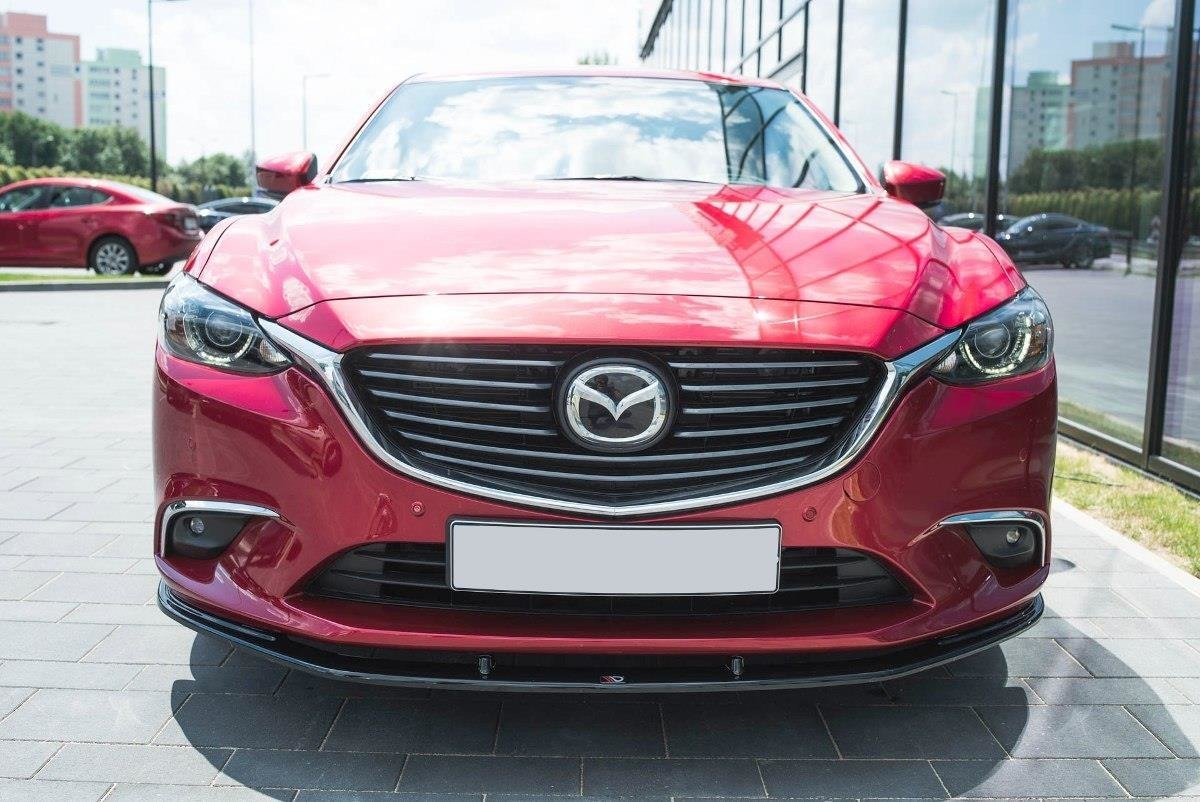 Image of Front Splitter V.1 Mazda 6 Gj (MK3) Facelift - Textured
