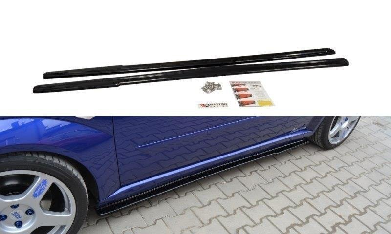 Image of Side Skirts Diffusers Ford Focus RS MK1 - Gloss Black